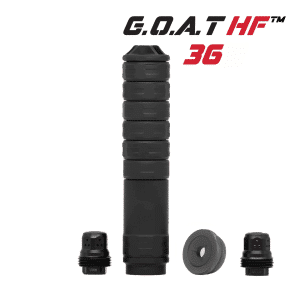 155 GOAT 36 w/ Bald Eagles and 155 Flash Reducing End Cap (9mm)